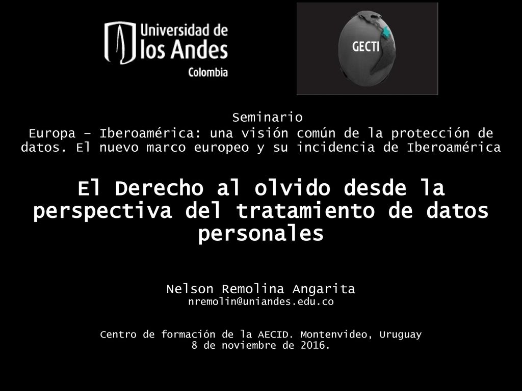 Seminario Europa – Iberoamérica: una visión común de la protección de datos.