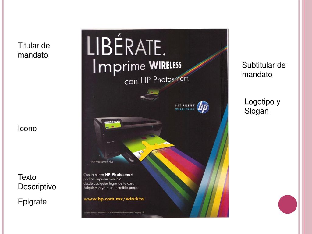 Titular de mandato Subtitular de mandato Logotipo y Slogan Icono Texto Descriptivo Epigrafe