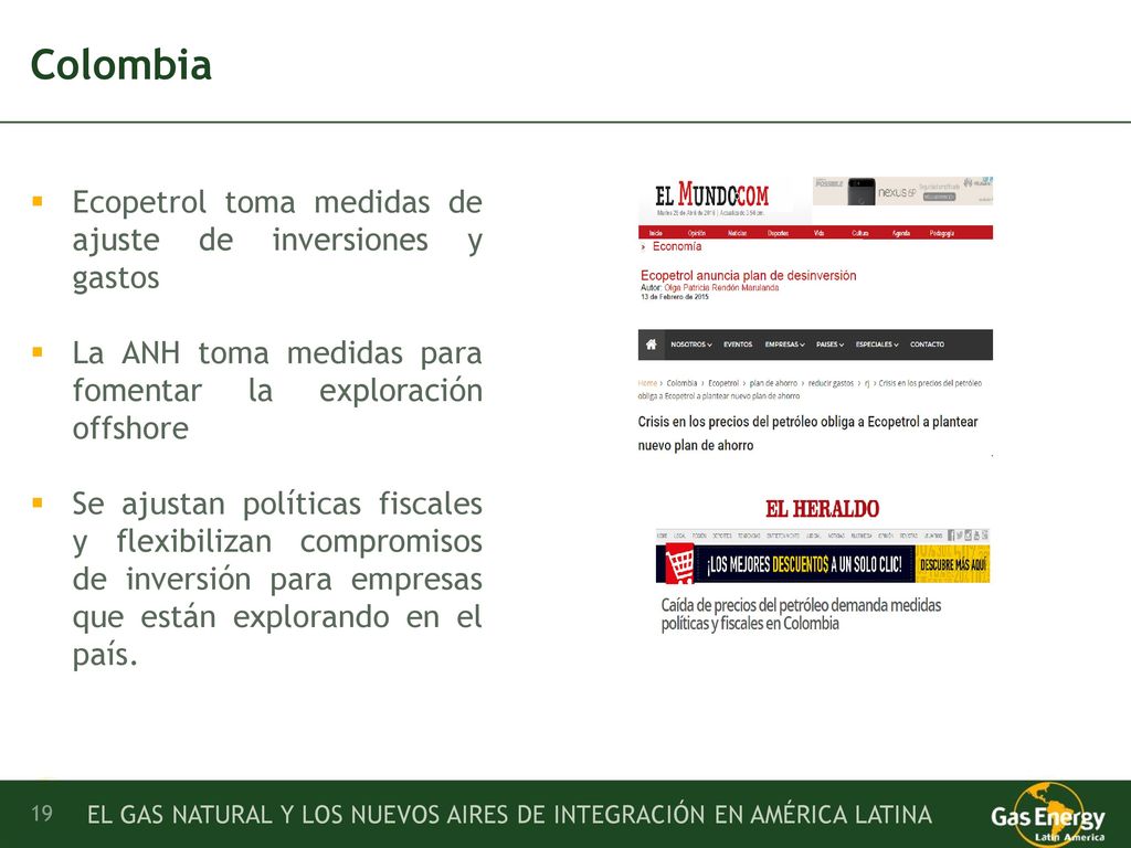 Colombia Ecopetrol toma medidas de ajuste de inversiones y gastos