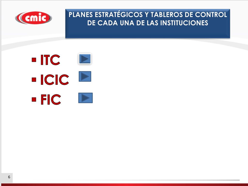 PLANES ESTRATÉGICOS Y TABLEROS DE CONTROL DE CADA UNA DE LAS INSTITUCIONES