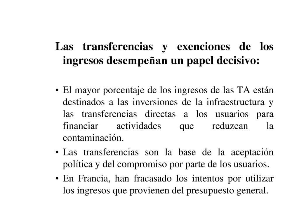 Las transferencias y exenciones de los ingresos desempeñan un papel decisivo:
