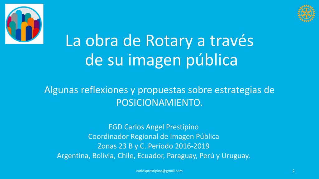 La obra de Rotary a través de su imagen pública