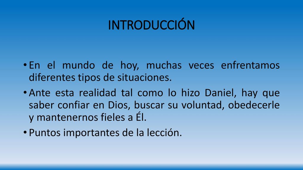 INTRODUCCIÓN En el mundo de hoy, muchas veces enfrentamos diferentes tipos de situaciones.