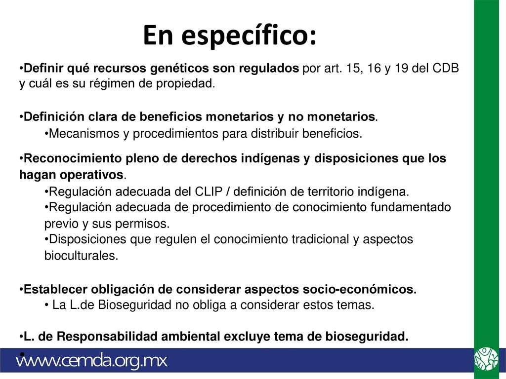 En específico: Definir qué recursos genéticos son regulados por art. 15, 16 y 19 del CDB y cuál es su régimen de propiedad.