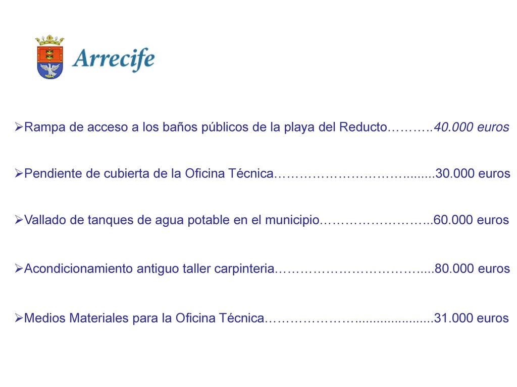Rampa de acceso a los baños públicos de la playa del Reducto………. 40
