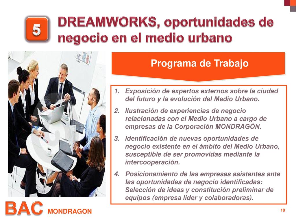 5 DREAMWORKS, oportunidades de negocio en el medio urbano