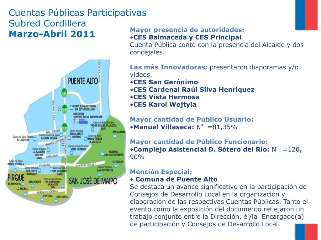 Cuentas Públicas Participativas Subred Cordillera Marzo-Abril 2011