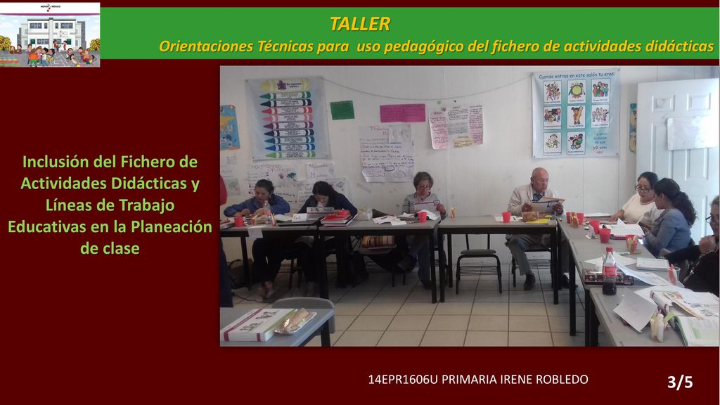 TALLER Orientaciones Técnicas para uso pedagógico del fichero de actividades didácticas.