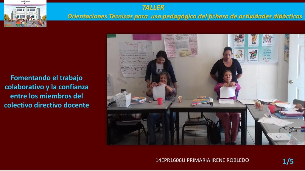 TALLER Orientaciones Técnicas para uso pedagógico del fichero de actividades didácticas.