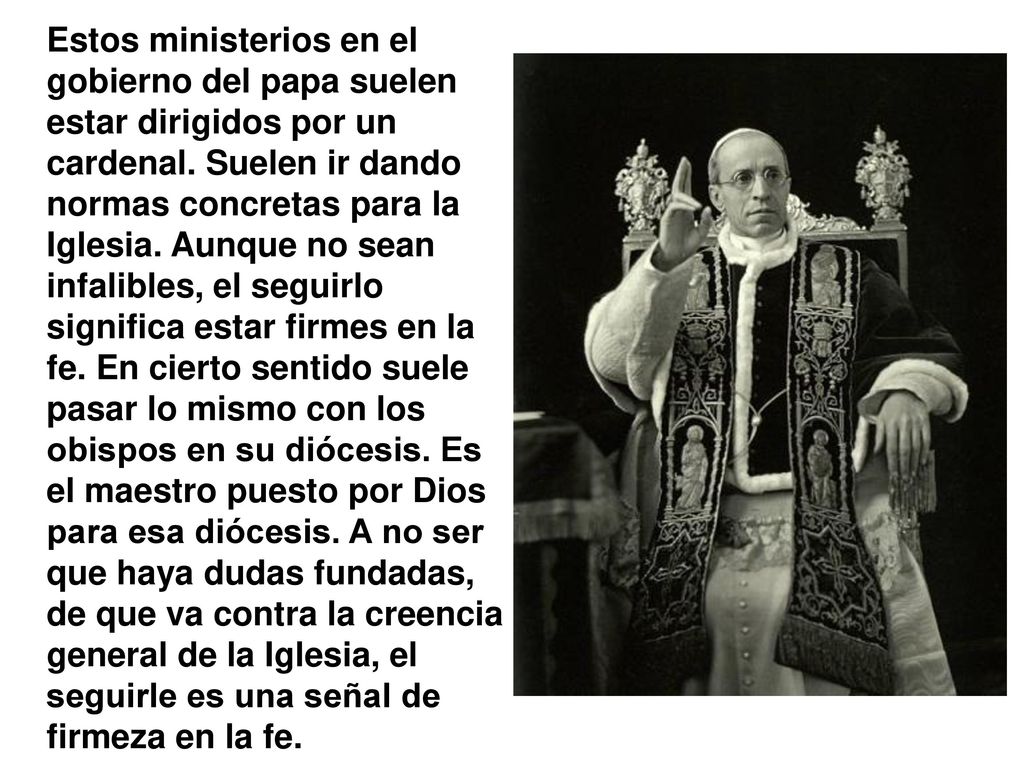 Estos ministerios en el gobierno del papa suelen estar dirigidos por un cardenal.