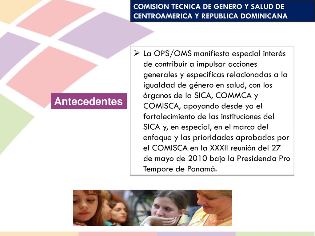 COMISION TECNICA DE GENERO Y SALUD DE CENTROAMERICA Y REPUBLICA DOMINICANA