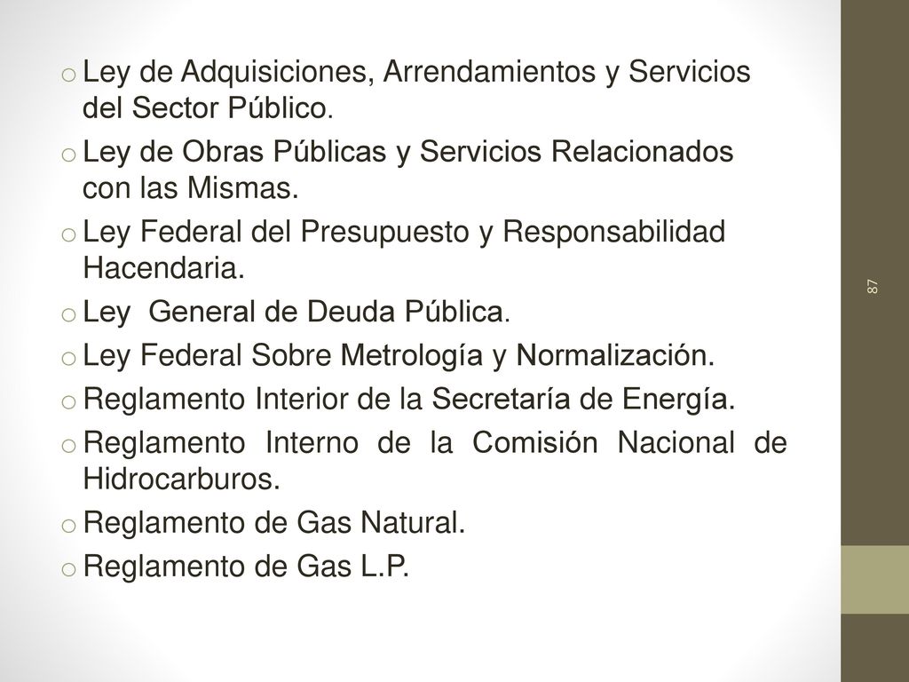Ley de Adquisiciones, Arrendamientos y Servicios del Sector Público.