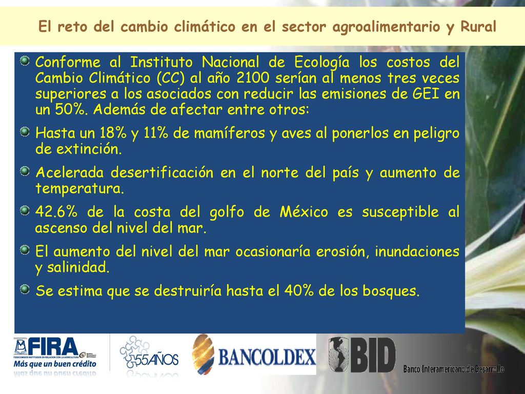 El reto del cambio climático en el sector agroalimentario y Rural