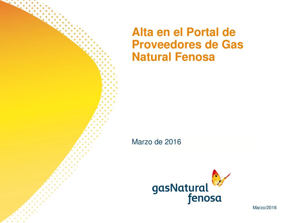 Alta en el Portal de Proveedores de Gas Natural Fenosa