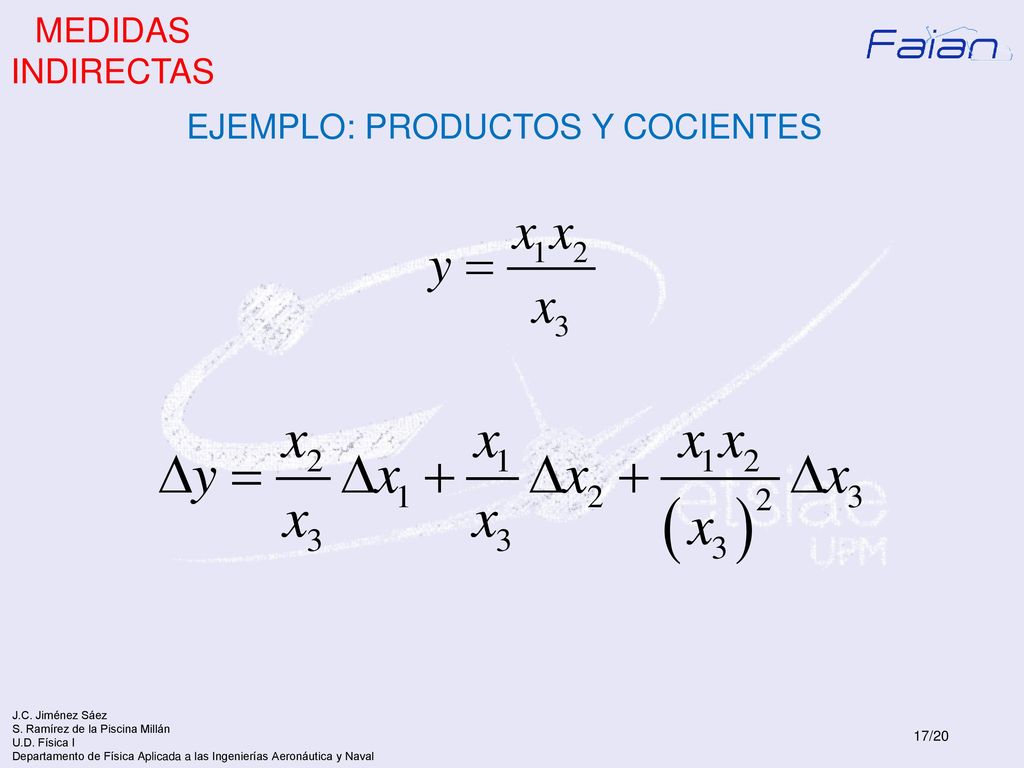 EJEMPLO: PRODUCTOS Y COCIENTES