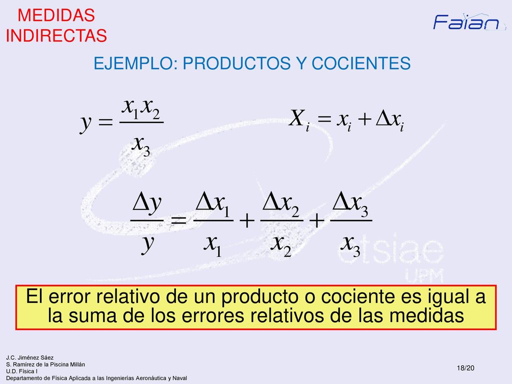 EJEMPLO: PRODUCTOS Y COCIENTES