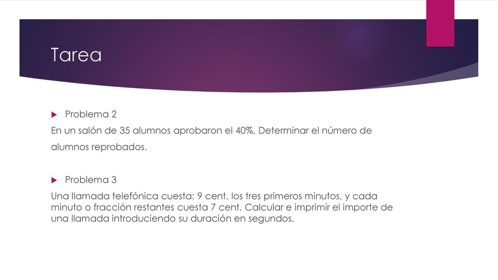 Tarea Problema 2. En un salón de 35 alumnos aprobaron el 40%. Determinar el número de. alumnos reprobados.