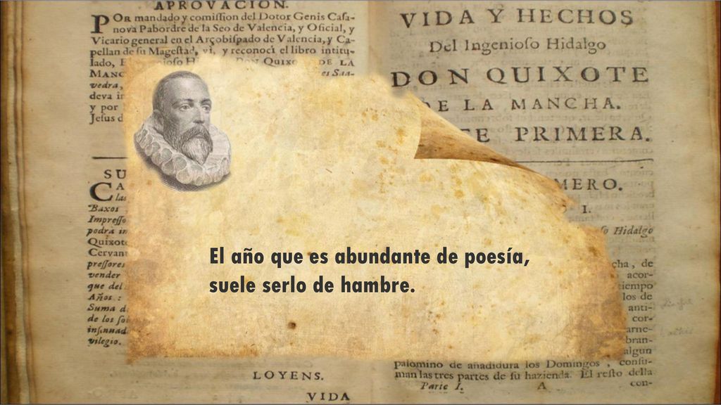 El año que es abundante de poesía, suele serlo de hambre.