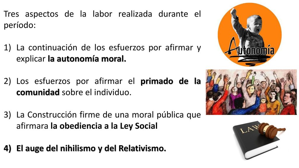 Tres aspectos de la labor realizada durante el período: