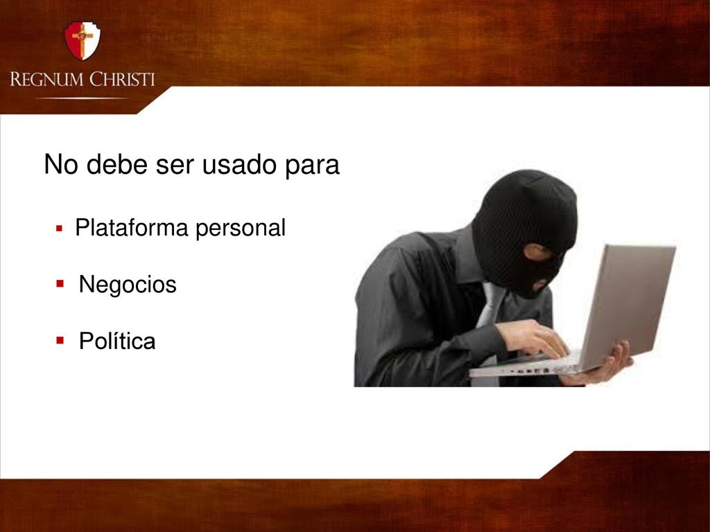 No debe ser usado para Negocios Política Plataforma personal