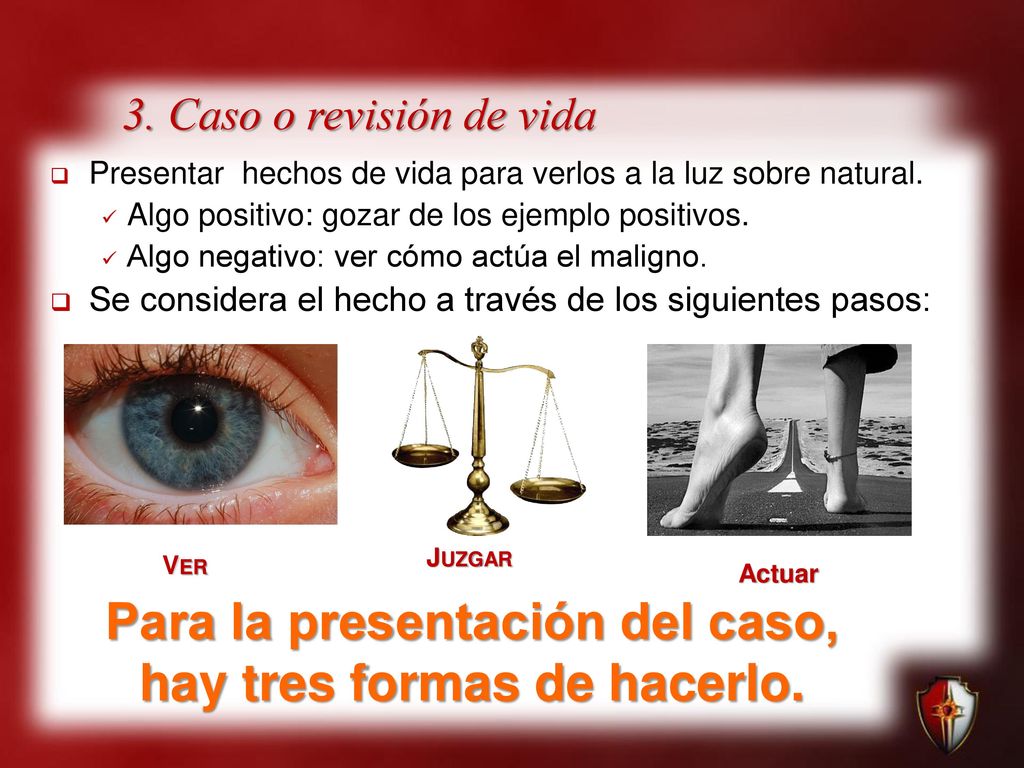 Para la presentación del caso, hay tres formas de hacerlo.