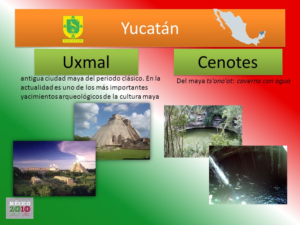 Yucatán Uxmal. Cenotes.
