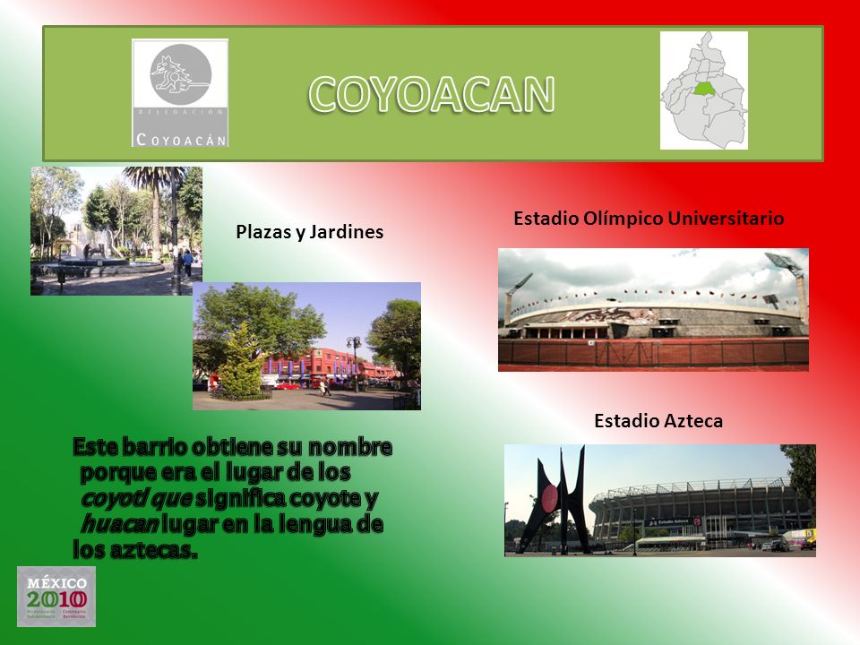 COYOACAN Estadio Olímpico Universitario Plazas y Jardines