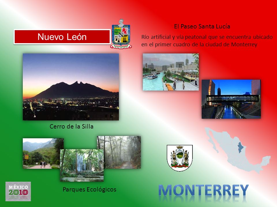 Monterrey Nuevo León El Paseo Santa Lucía Cerro de la Silla