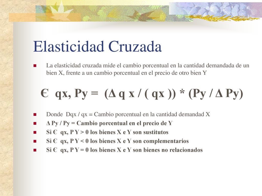 Є qx, Py = (Δ q x / ( qx )) * (Py / Δ Py)