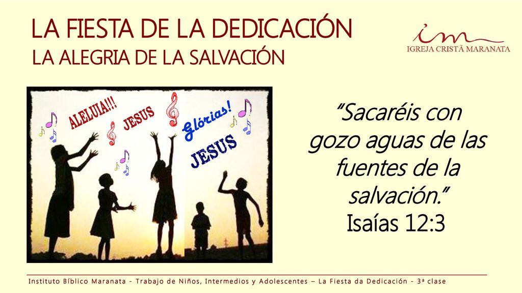 Sacaréis con gozo aguas de las fuentes de la salvación.