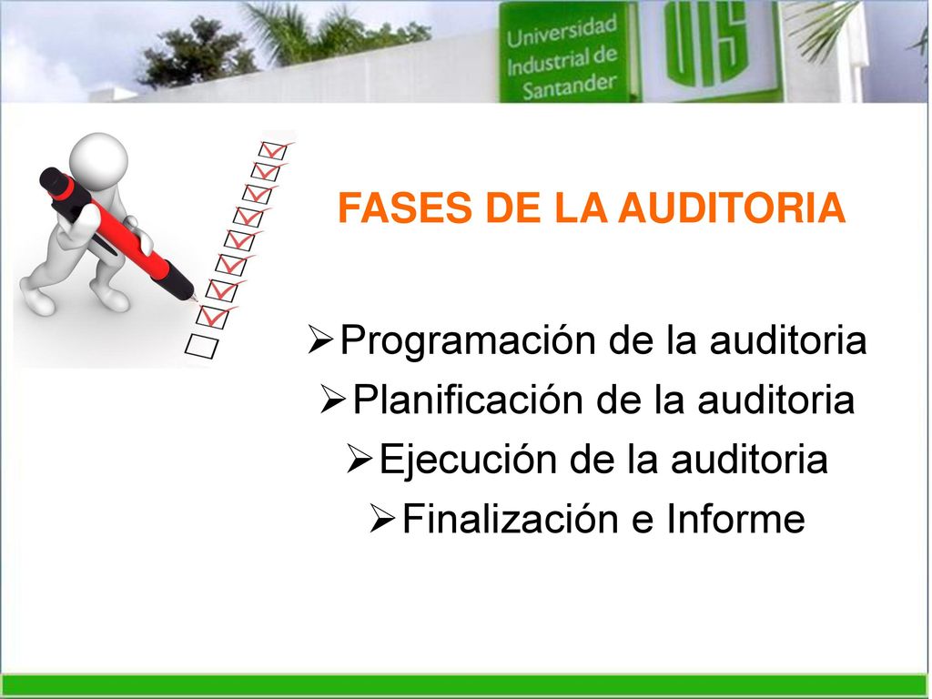 Programación de la auditoria Planificación de la auditoria