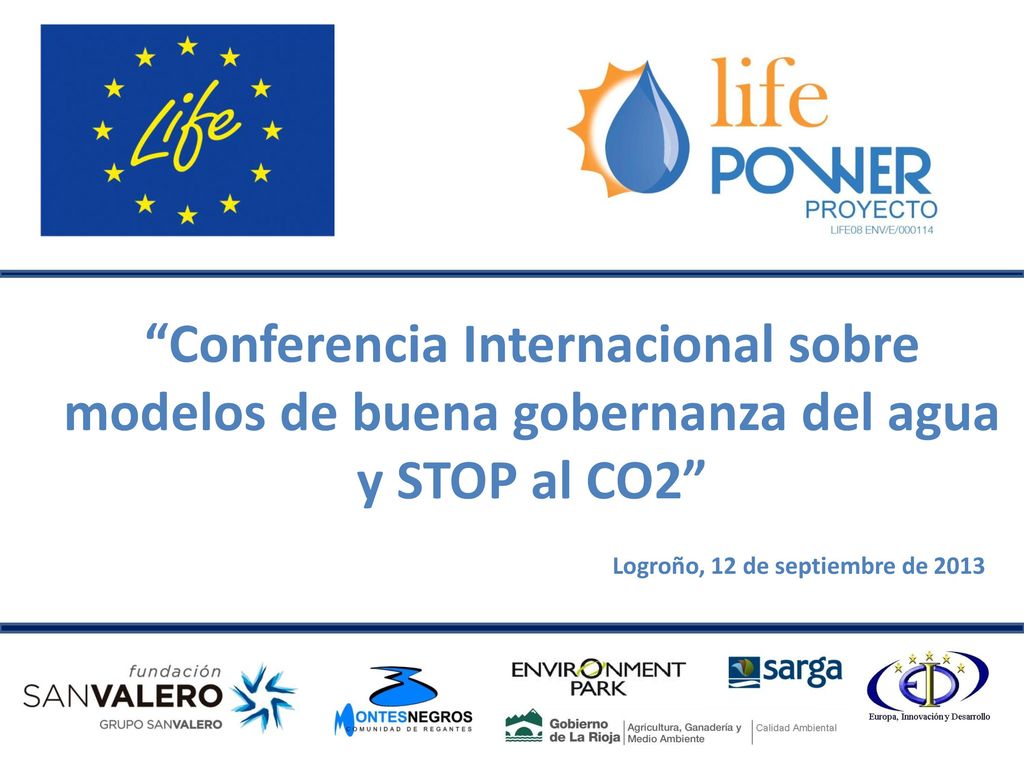 Conferencia Internacional sobre modelos de buena gobernanza del agua y STOP al CO2