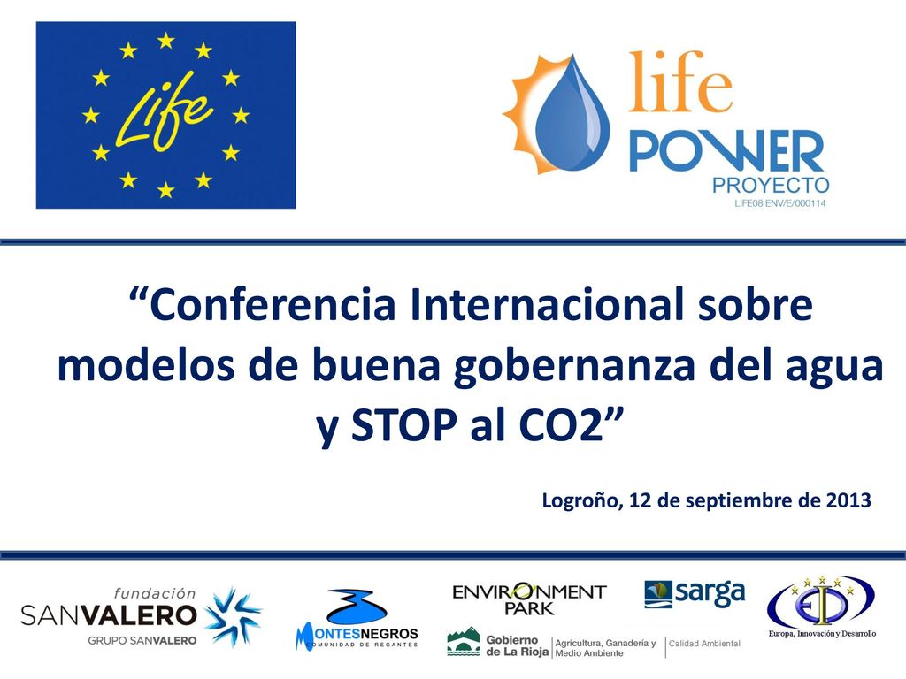 Conferencia Internacional sobre modelos de buena gobernanza del agua y STOP al CO2