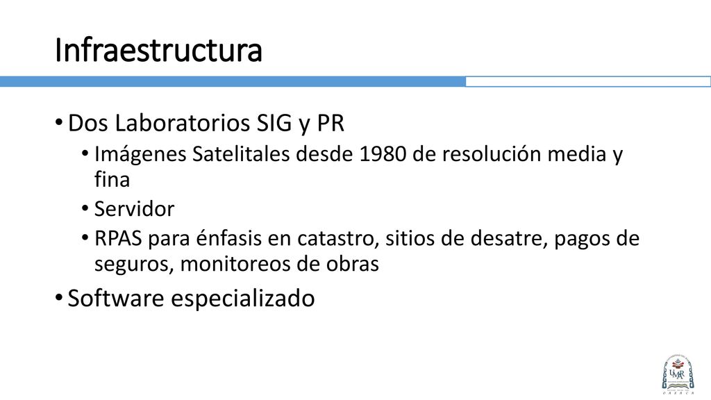 Infraestructura Dos Laboratorios SIG y PR Software especializado