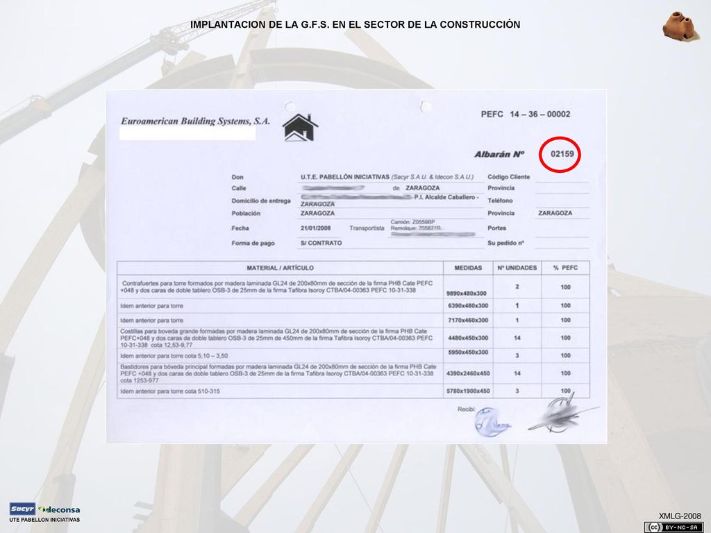 IMPLANTACION DE LA G.F.S. EN EL SECTOR DE LA CONSTRUCCIÓN