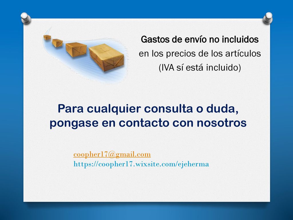 Para cualquier consulta o duda, pongase en contacto con nosotros