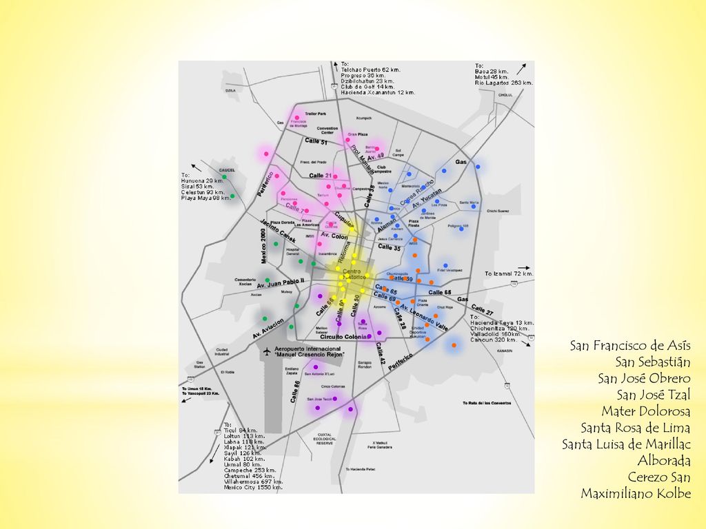 San Francisco de Asís San Sebastián. San José Obrero. San José Tzal. Mater Dolorosa. Santa Rosa de Lima.