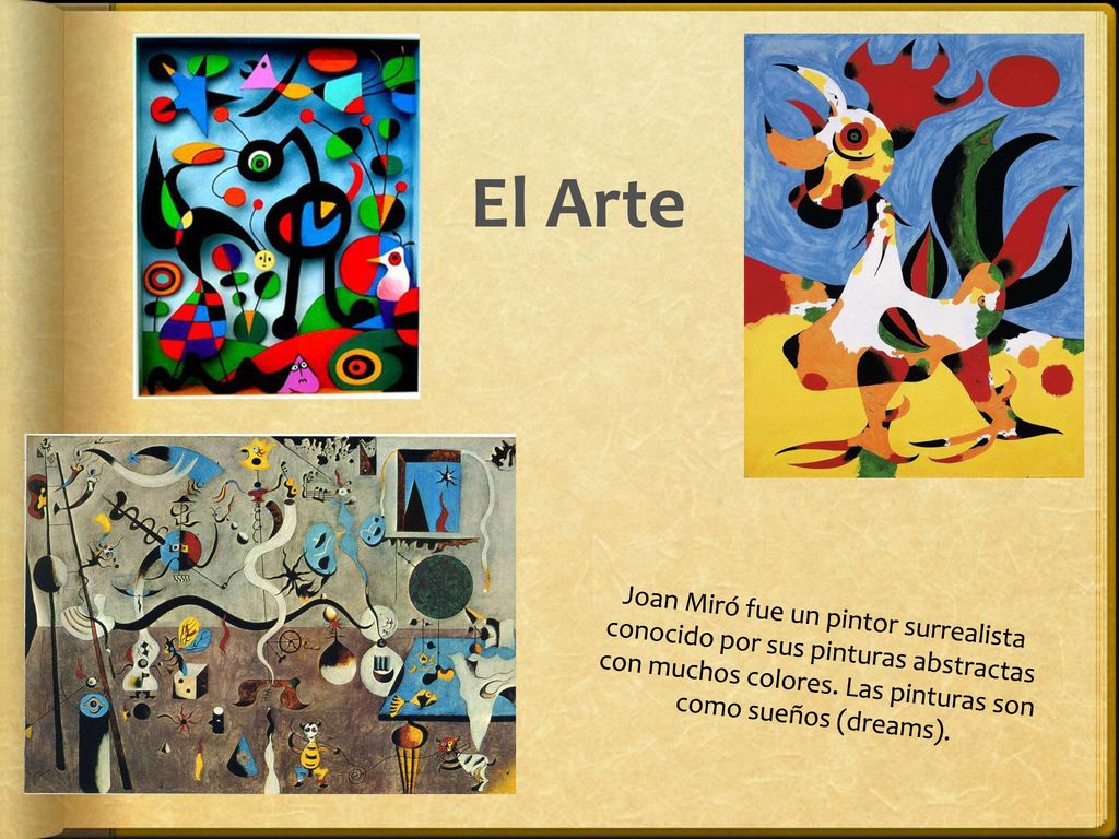 El Arte Joan Miró fue un pintor surrealista conocido por sus pinturas abstractas con muchos colores.