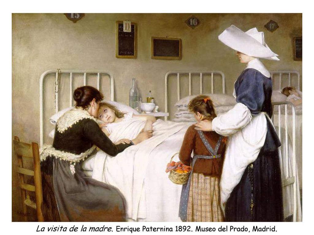 La visita de la madre. Enrique Paternina Museo del Prado, Madrid.