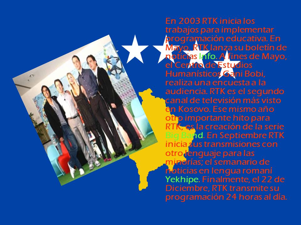 En 2003 RTK inicia los trabajos para implementar programación educativa.