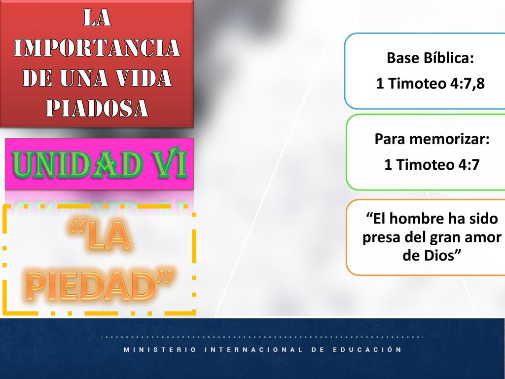 El hombre ha sido presa del gran amor de Dios