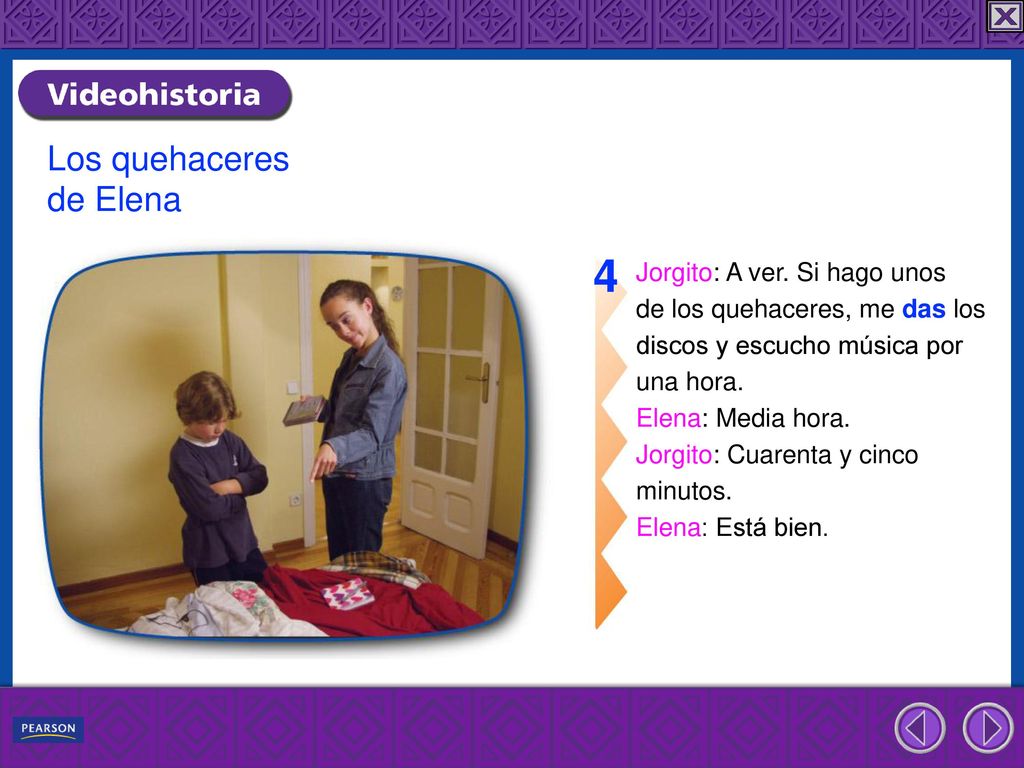 4 Los quehaceres de Elena Jorgito: A ver. Si hago unos