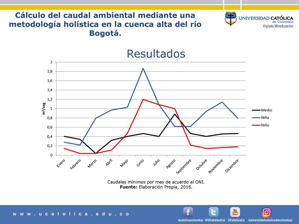 Cálculo del caudal ambiental mediante una metodología holística en la cuenca alta del río Bogotá.