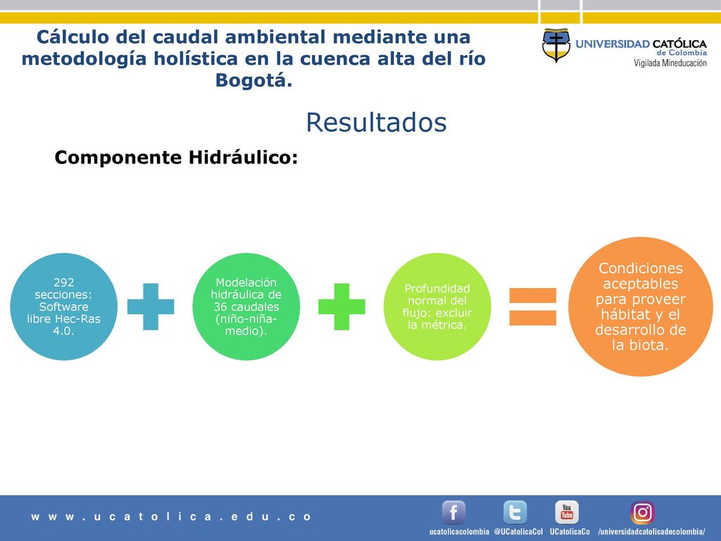 Cálculo del caudal ambiental mediante una metodología holística en la cuenca alta del río Bogotá.