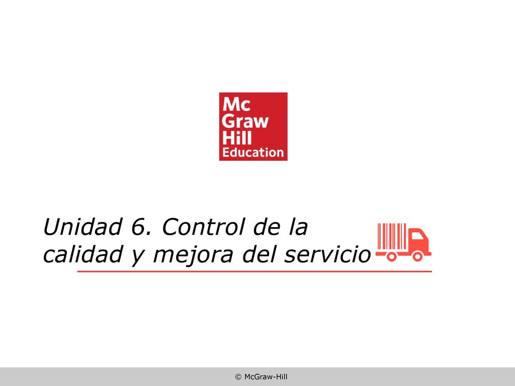 Unidad 6. Control de la calidad y mejora del servicio