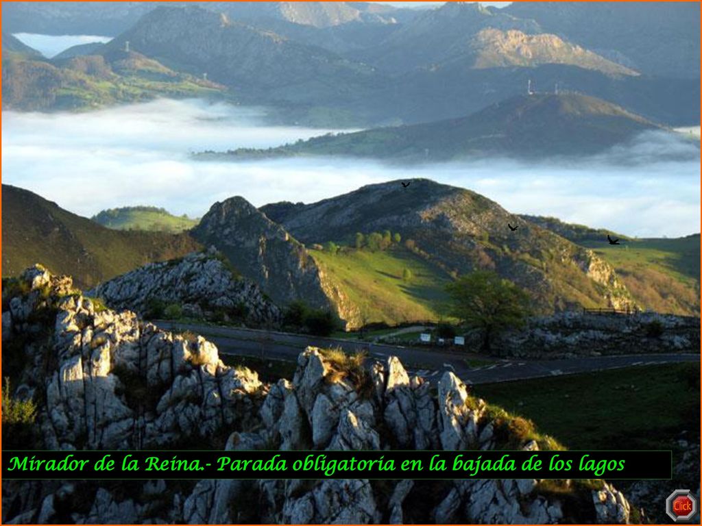 Mirador de la Reina.- Parada obligatoria en la bajada de los lagos