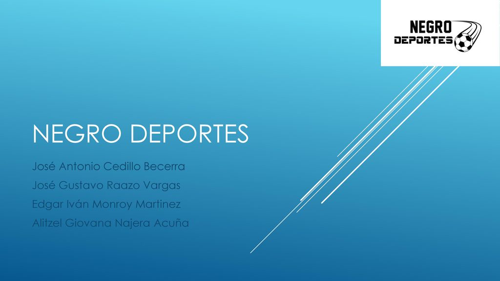Negro Deportes José Antonio Cedillo Becerra José Gustavo Raazo Vargas