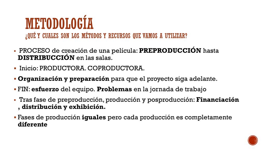 Metodología ¿QUÉ Y CUALES SON LOS MÉTODOS Y RECURSOS QUE VAMOS A UTILIZAR