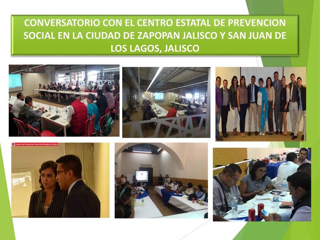 CONVERSATORIO CON EL CENTRO ESTATAL DE PREVENCION SOCIAL EN LA CIUDAD DE ZAPOPAN JALISCO Y SAN JUAN DE LOS LAGOS, JALISCO