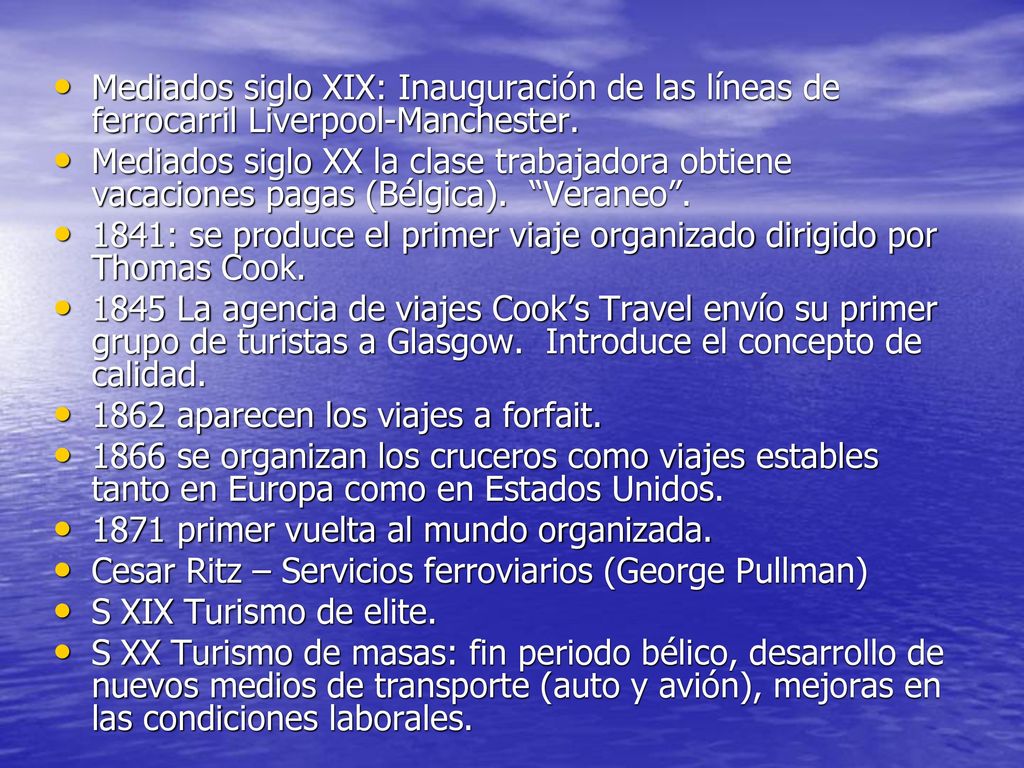 Mediados siglo XIX: Inauguración de las líneas de ferrocarril Liverpool-Manchester.